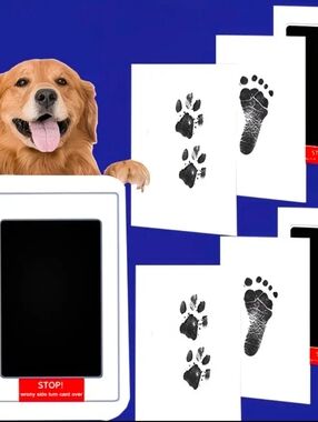 LG BREED FRAMED PET PAW footprint handprint Ink Pad  Touchless Ink Pad Pet pad
